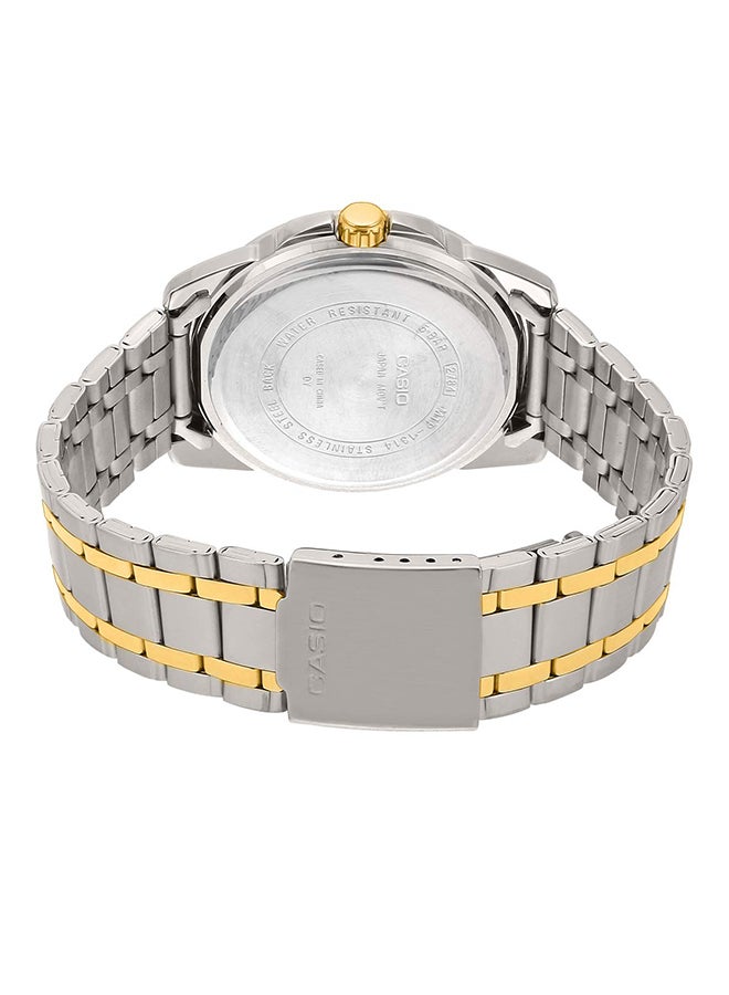 CASIO Unisex 2-Piece Stainless Steel Analog Watch Set MTP/LTP-1314SG-1AV - Image 3