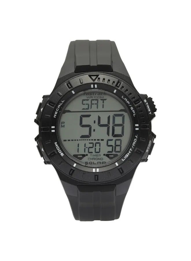 fastrack Men's Digital Round Shape Polyurethane Wrist Watch - 38067PP03 - 57 Mm - Image 4