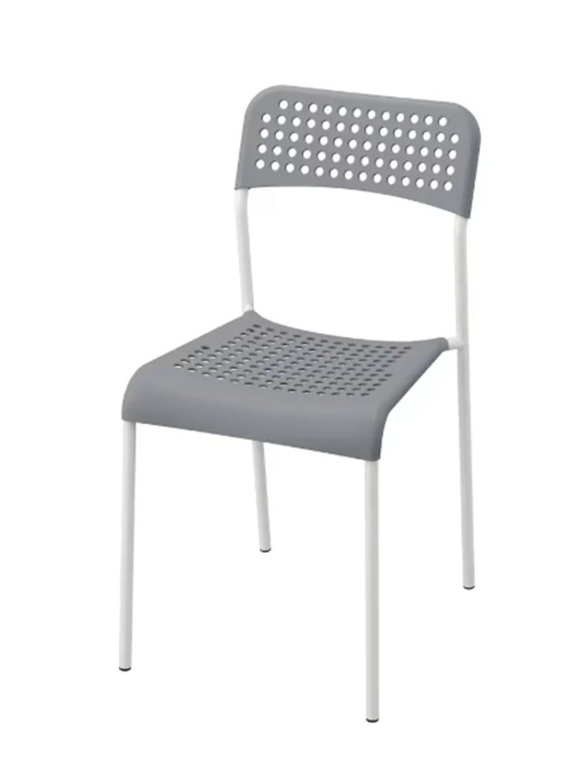 ترف كوم كرسي بلاستيك أرجل حديد - Image 1