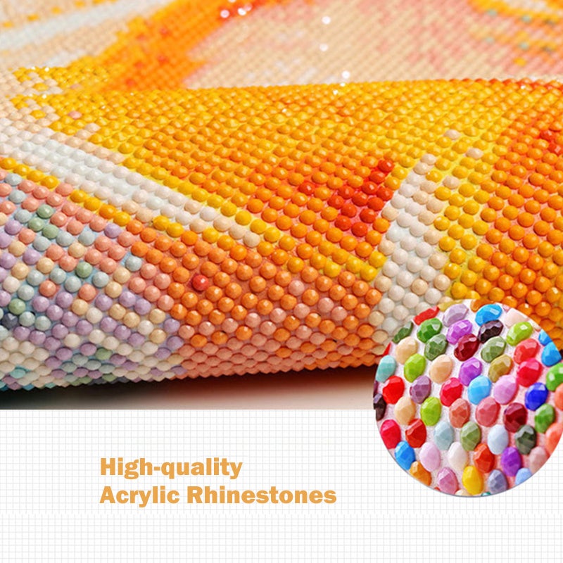5D Diamond Painting Type 4 Colorful Pattern With Assist Tools - Individual Rhinestone Bags Diy Wall Decor For Home Living Room Study Entrance Gift Recipients - Image 4