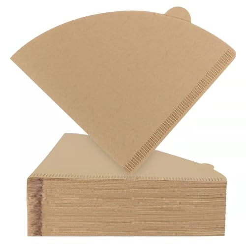 Clinuse Coffee Filters, Size 02 Unbleached Cone Filters, 200 Count Disposable Natural Paper Filters 2-4 Cup, 02 Cone For Pour Over and Drip Coffee Maker - Image 1
