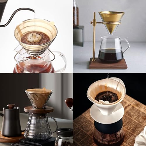 Clinuse Coffee Filters, Size 02 Unbleached Cone Filters, 200 Count Disposable Natural Paper Filters 2-4 Cup, 02 Cone For Pour Over and Drip Coffee Maker - Image 5