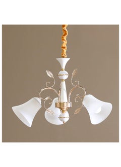 DANUBE HOME Jenny Mx Antique Hanging Chandelier with 3 Bulb Holders Contemporary Pendant Lamps Modern Home Ceiling Lighting For Living Room, Dining Room Multi Color 40x40cm  - Image 2
