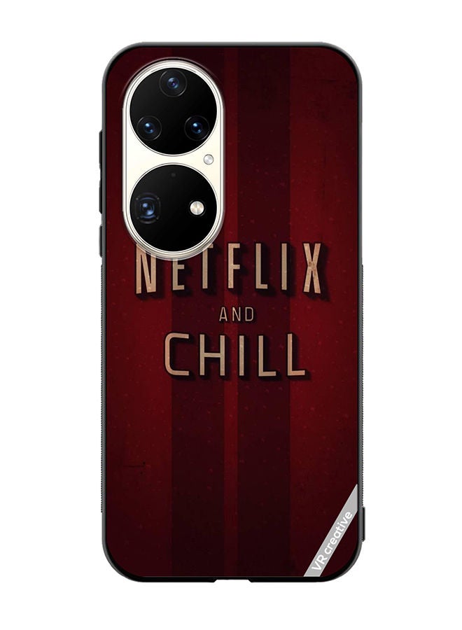 VR CREATIVE Protective Case Cover For Huawei P50 Pro Netfliz Nd Chill Design Multicolour - Image 1