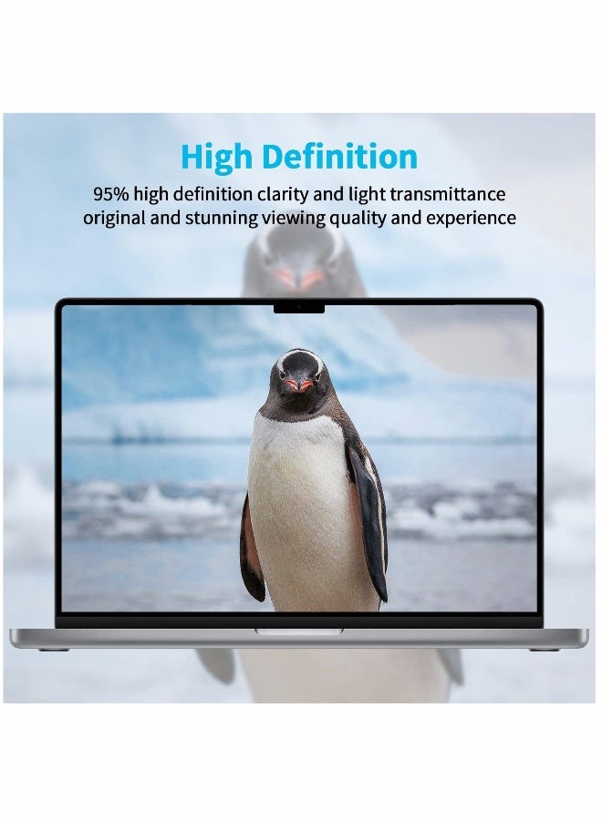 حاجز ضوء أزرق لساعة شاشة لابتوب ماك بوك برو 16 بوصة 2021 M1 Pro M1 Max A2485 عبوة واحدة مانعة للضوء الأزرق ومضادة للتوهج - Image 4