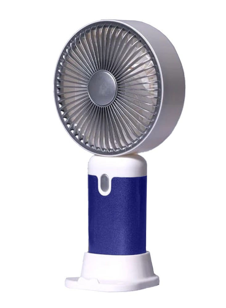 Portable Handheld Fan, 3 Different Speeds, Rechargeable Battery via USB Cable for Easy Use Anywhere, Lightweight Design Perfect for Carrying in Bag or on Desk, Safe Materials and Attractive Design for Kids and Adults, Table Fan Mount, Great Summer Gift - Image 1