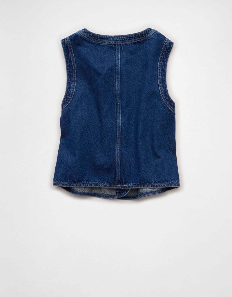 American Eagle AE Denim Vest - Image 2