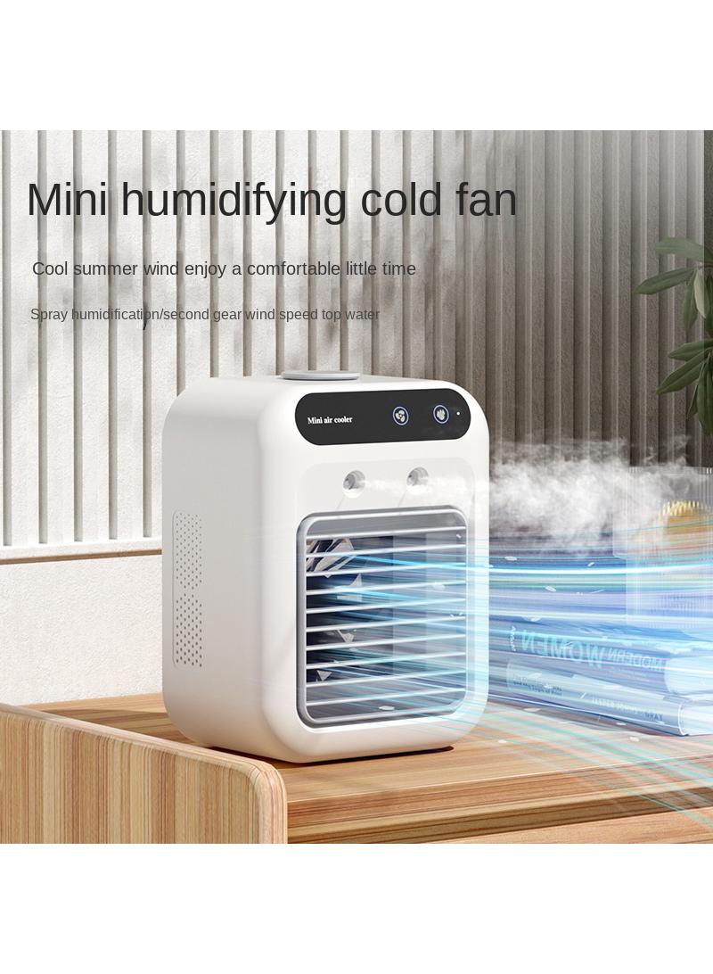 Y&D Mini Air Conditioner Cold Air Silent Humidification Spray Desktop Fan  - Image 4