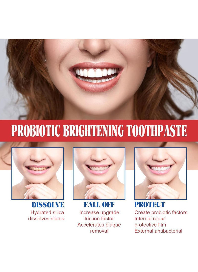 ORALHOE - SP-6 Toothpaste, SP-6 Toothpaste, SP-6 Probiotic Toothpaste, SP-6 Probiotics Whitening Toothpaste, Brightening, Stain Removal, Fresh Breath, Teeth Whitener Toothpaste - Image 1