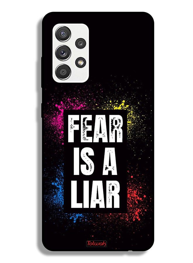 Tolwak Samsung Galaxy A32 5G Protective Case Cover Fear Is A Liar - Image 1