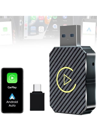 Wireless Bluetooth Carplay Adapter, 2 in 1 Wireless Carplay Adapter, Mini Edition Wireless Adapter for Android Auto, Compatible with Cars with AA and Carplay, USB C/A Cables - pzsku/Z9A36625C96A793D46A6DZ/45/_/1738830507/4a3e1c3a-7a88-45e1-bd3b-0d26a5ee8888