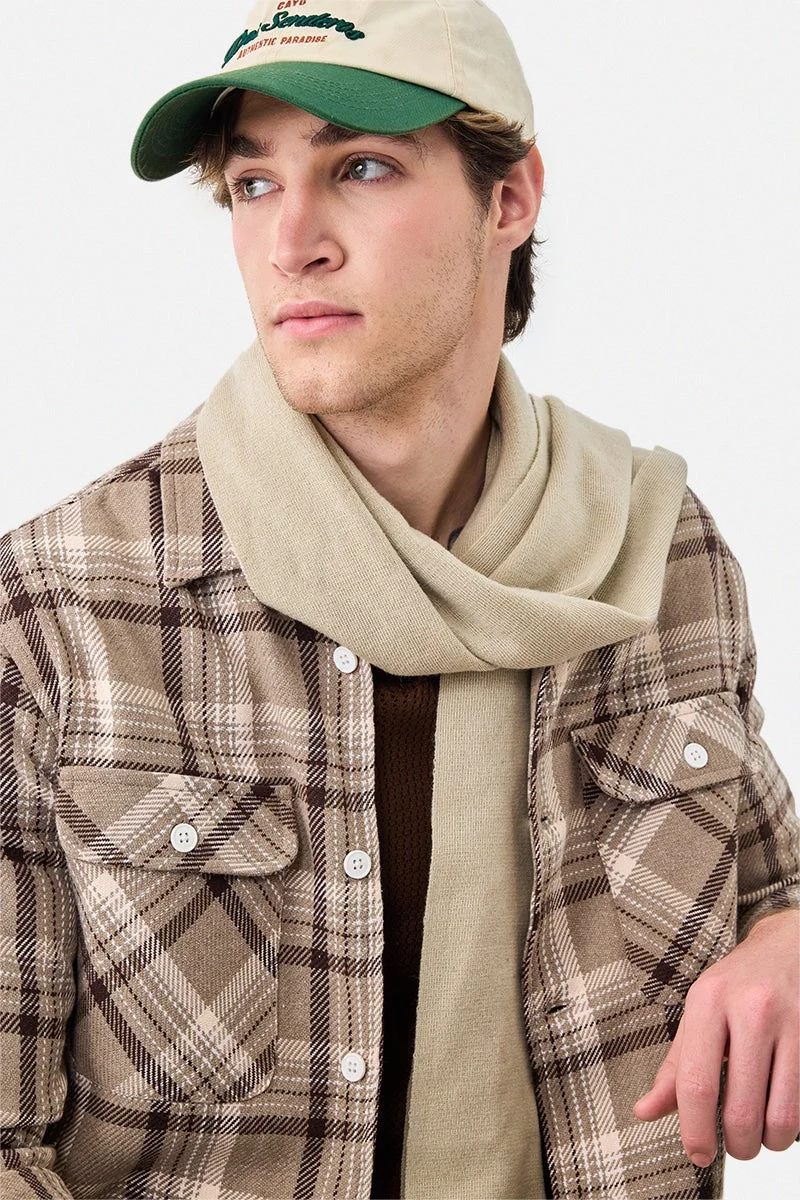 SNITCH Double Pocket Plaid Flannel Overshirt