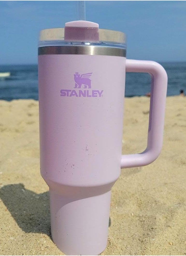 Stanley Quencher H2.0 FloState Vacuum Insulated Stainless Steel Tumbler with Lid and Straw – 1.18L (40 Oz) for Water, Iced Tea, Coffee, Smoothies, and More – Keeps Drinks Hot or Cold, Violet  - Image 2