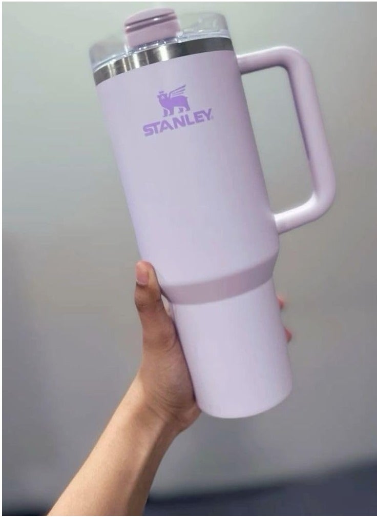 Stanley Quencher H2.0 FloState Vacuum Insulated Stainless Steel Tumbler with Lid and Straw – 1.18L (40 Oz) for Water, Iced Tea, Coffee, Smoothies, and More – Keeps Drinks Hot or Cold, Violet  - Image 5