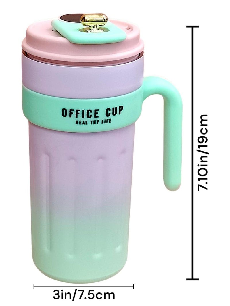 XIBO Mugs for Coffee 1 pcs Travel Coffee Mug with Lid Portable and SpillProof Touch Screen Digital Temperature Display Flasks Stainless Steel Mug Thermal Cup for Hot Cold Drinks - Image 3