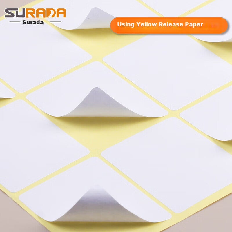 JD Jing Zao Surada A4/80 Self-Adhesive Printing Paper Divider, Label Sticker Adhesive Paper, Laser Label Printing Sticker with Rounded Corners, 6 Pieces/sheet (9693.33mm) BQ-0055 - Image 4