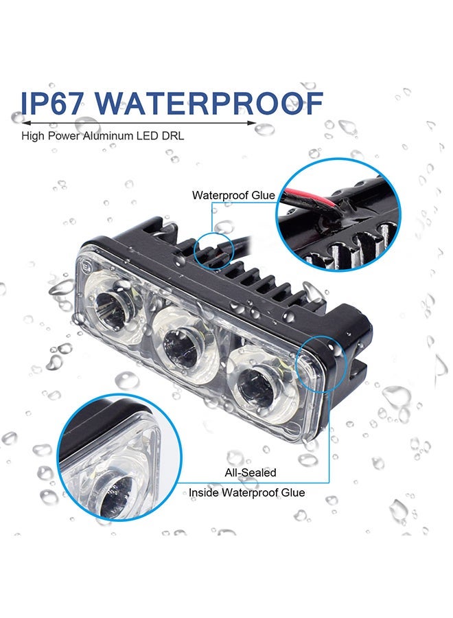 MUNTAQI DRL LED Fog Lights With Lens - Image 3