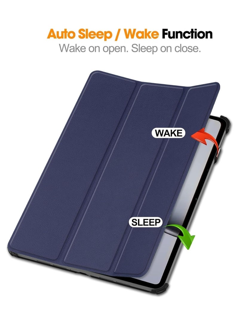 Protective Case Compatible With OnePlus Pad 2 /OnePlus Pad Pro 12.1inch 2024 Tri-Fold Smart Tablet Case,Lightweight Protective Hard PC Back Shell Slim Case Multi-Viewing Angle Case (Blue) - Image 2