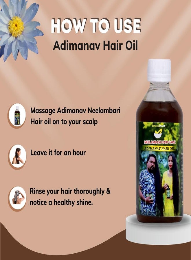 Smartdrops Hair Oil Adimanav Hair Oil For Hair Growth For Women and Men,100 ml, (Pack of 2) - Image 3