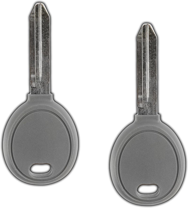 KeylessOption Transponder Chip Uncut Ignition Key Blank Replacement for Y160 (Pack of 2) - Image 1