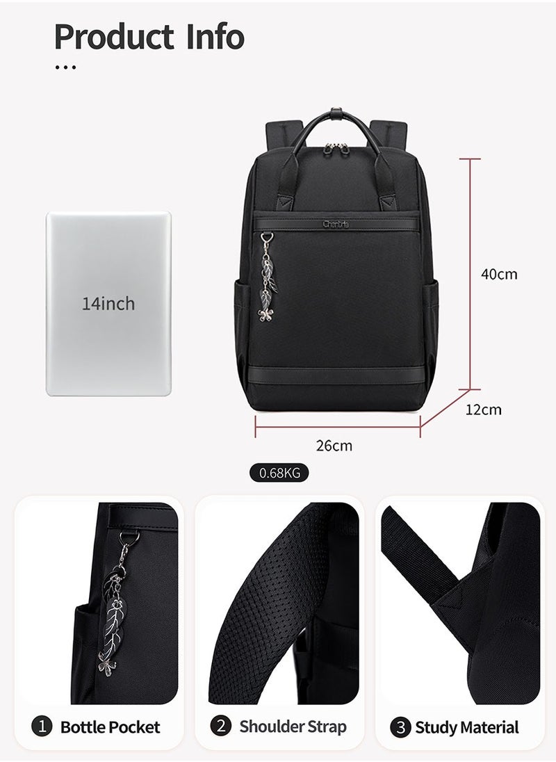 Chantria - Casual School Laptop Backpack, Lightweight Water Resistant Bag with Tablet and Laptop Compartment for Girl - Image 1