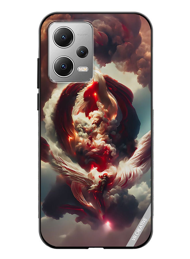 VR CREATIVE Protective Case Cover For Xiaomi Redmi Note 12 A New Angel Reborn Foundation Design Multicolour - Image 1