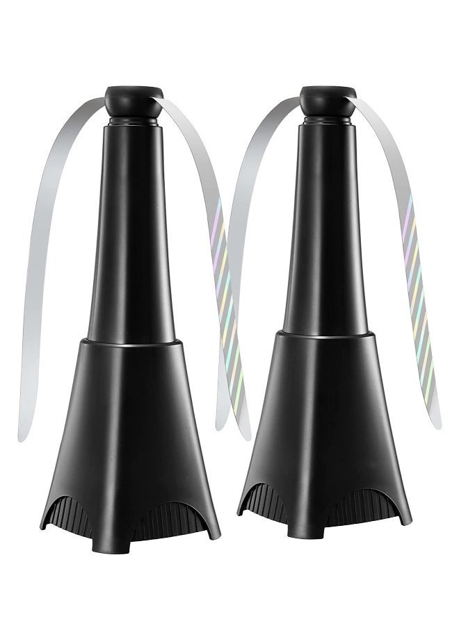Generic 2 Pack Rechargeable Fly Repellent Fans for Tables, 2000mAh Portable Deterrent with Holographic Blades, Ideal for Outdoor & Indoor Use at Kitchen, Restaurant, Party, and Picnic. 