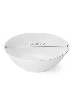 BLACKSTONE Handmade 2mm Platinum Rim Soup Plate - Elegant 8" Fine Dining Soup Plate  - Image 5