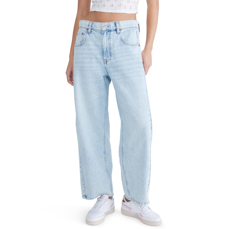 Aeropostale Mid-Rise Barrel Leg Jean, Light WASH, 6 - Image 1