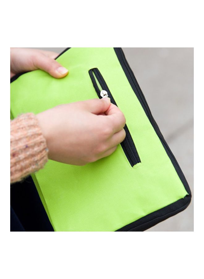 NIBEMINENT Shopping Rolling Trolley Bag Green - Image 4