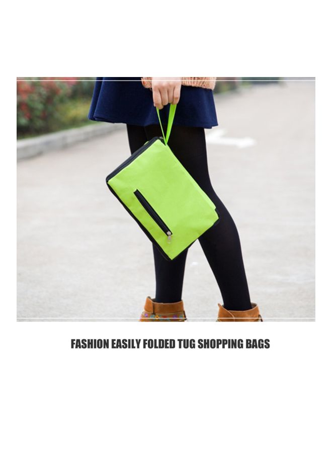 NIBEMINENT Shopping Rolling Trolley Bag Green - Image 2