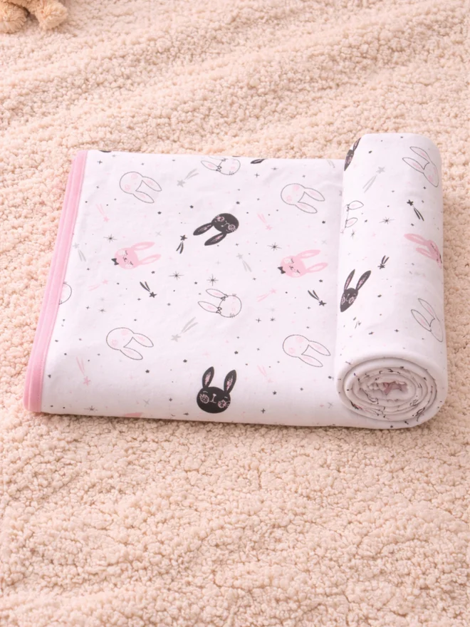 Mothers Choice Baby Double-Sided Cotton Summer Blanket – 80 × 80 cm