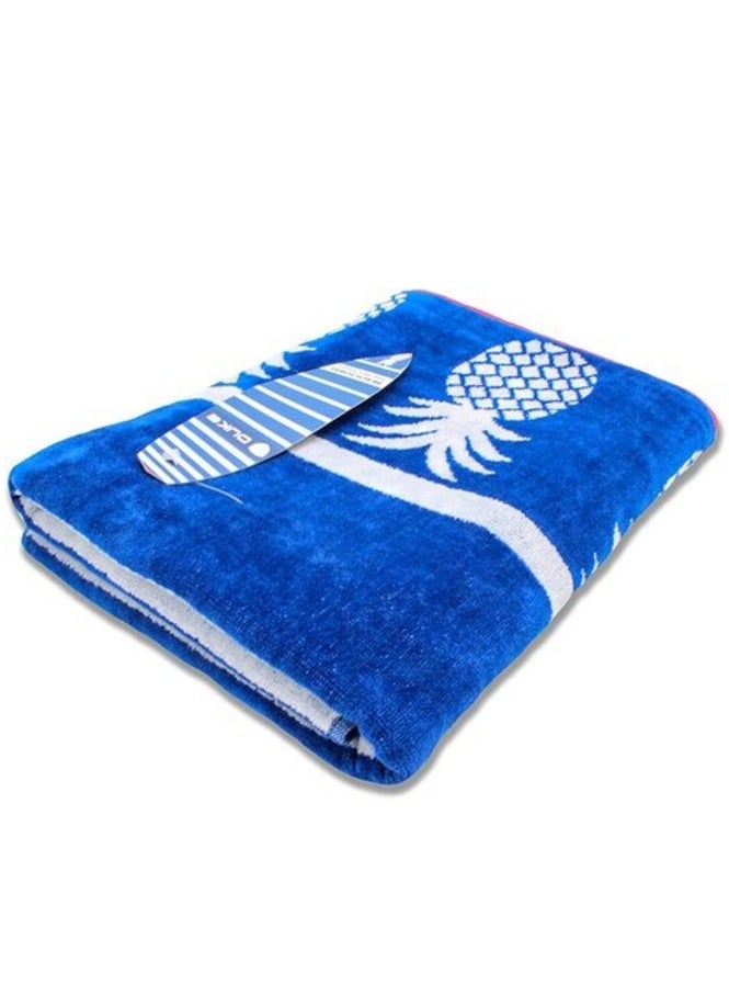 DUKE BEACH TOWEL - Cotton Beach Towel, Beach Blanket 90 Cm x 170 Cm 400 GSM - Stripe Design - Image 3