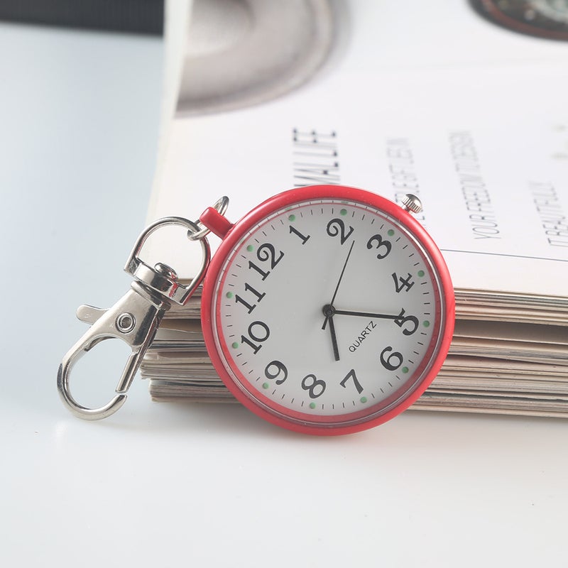Kids Nurse Large Dial Quartz Pocket Watch Pink  - Image 3