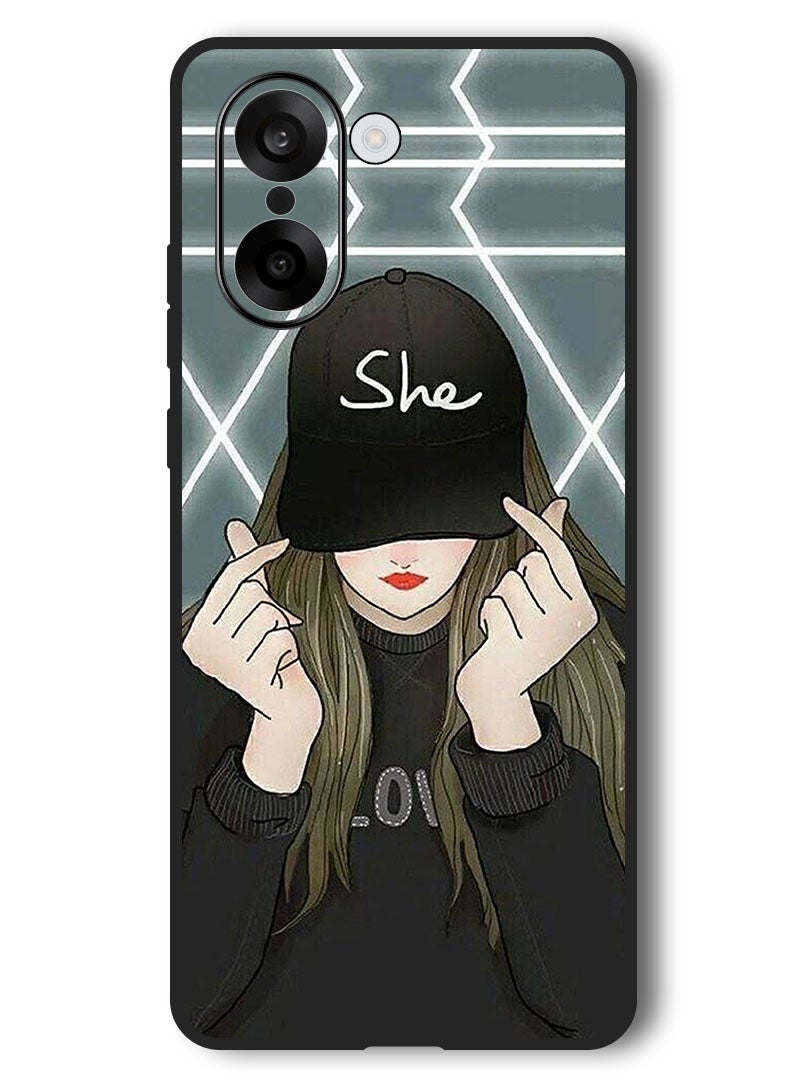 Theodor Case Compatible with OnePlus Nord CE 5 6.77 Inch Protection Shockproof Bumper Cover She On Cap - Image 1