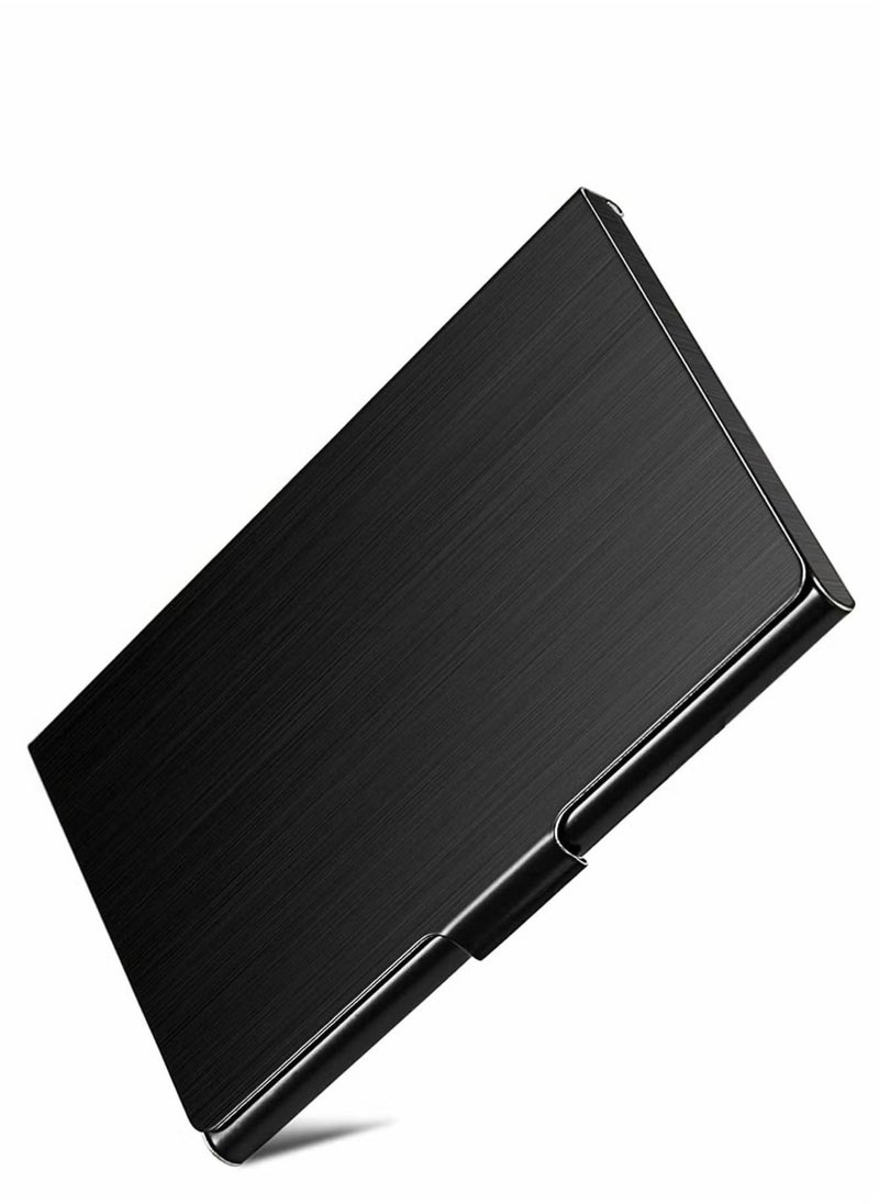 rocooart Business Card Case, Business Card Holder for Men and Women, Pocket Metal Card Case, Fashion Professional Stainless Steel Card Holders, Purse Name Card Holder, Buckle Style Shut, Best Gift for Family  - Image 3