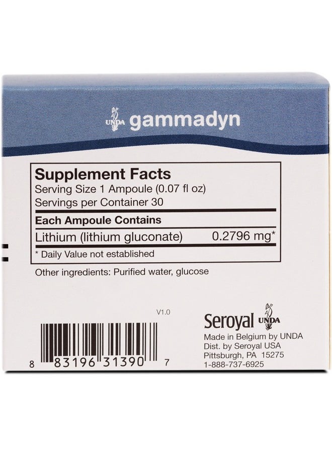 UNDA Gammadyn Li ; Lithium Oligo Element Supplement ; 30 Ampoules  - Image 3