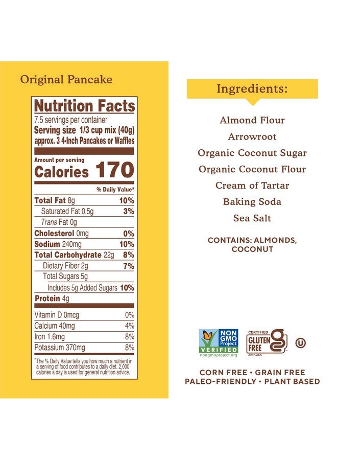 Simple Mills Almond Flour Pancake & Waffle Mix, Original - Gluten Free, Plant Based, Paleo Friendly, Breakfast 10.7 Ounce (Pack of 6) - Image 3