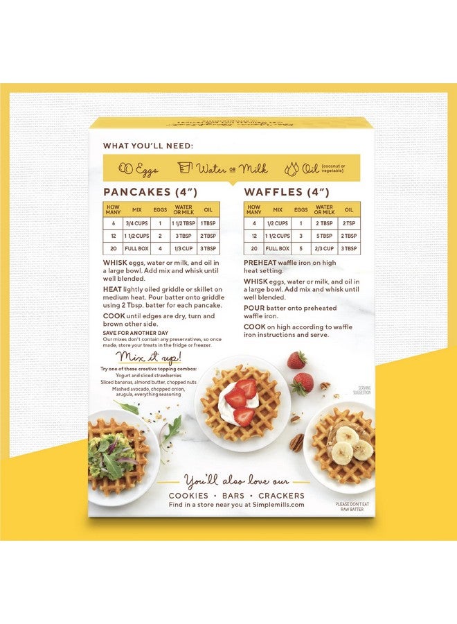 Simple Mills Almond Flour Pancake & Waffle Mix, Original - Gluten Free, Plant Based, Paleo Friendly, Breakfast 10.7 Ounce (Pack of 6) - Image 4