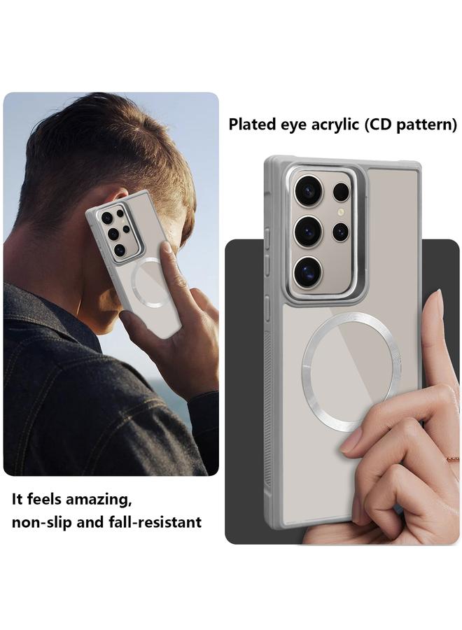 اس-توب جراب لهاتف Samsung Galaxy S25 5G مطلي بقرص مضغوط وملمس MagSafe من الأكريليك الهجين TPU - Image 2