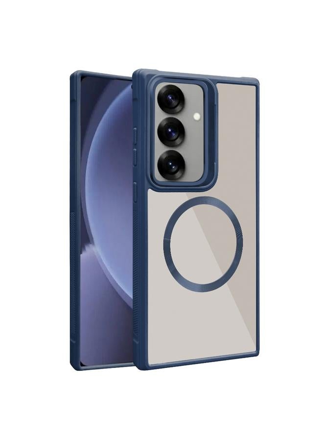 اس-توب جراب لهاتف Samsung Galaxy S25 5G مطلي بقرص مضغوط وملمس MagSafe من الأكريليك الهجين TPU - Image 1