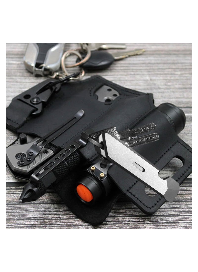 Generic - Titanium EDC Pry Bar - Compact Multitool for Everyday Carry, Featuring Wrenches, Crowbar, Bottle & Box Openers - Your Essential Companion for Camping and Daily Use. - Image 1