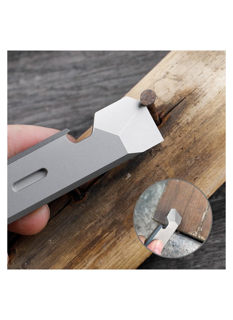 Generic - Titanium EDC Pry Bar - Compact Multitool for Everyday Carry, Featuring Wrenches, Crowbar, Bottle & Box Openers - Your Essential Companion for Camping and Daily Use. - Image 1