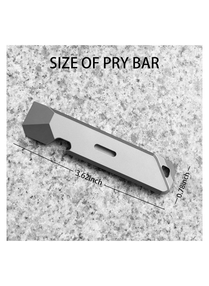 Generic - Titanium EDC Pry Bar - Compact Multitool for Everyday Carry, Featuring Wrenches, Crowbar, Bottle & Box Openers - Your Essential Companion for Camping and Daily Use. - Image 1