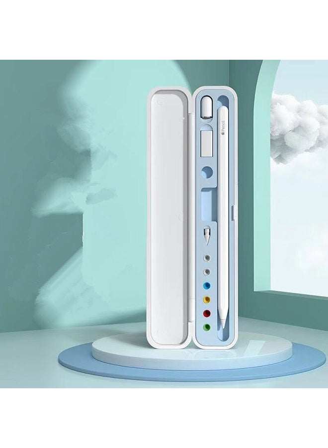 O Ozone Carrying Case for Apple Pencil 2nd Gen and 1st Generation, Storage Box for Apple Pencil, Portable Hard-Shel Protective Case (Light Blue) - Image 1