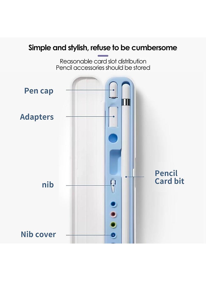 O Ozone Carrying Case for Apple Pencil 2nd Gen and 1st Generation, Storage Box for Apple Pencil, Portable Hard-Shel Protective Case (Light Blue) - Image 3