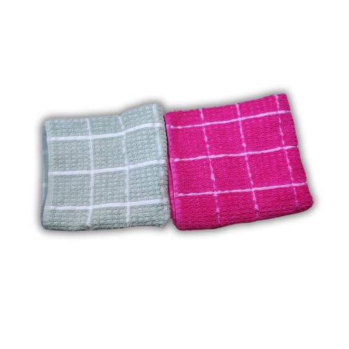 LookTrendyNow Super Soft Light Free Quick Dry Gym Towel Combo Essence (Pink CAYON) |16X24| Pack of 2 - Image 1