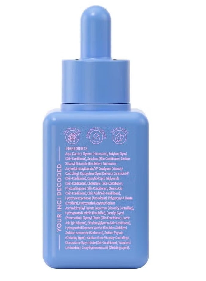 BYOMA Hydrating Serum - Moisturizing Facial Serum with Squalane, Glycerin & Ceramides - Hydrating for Glowing, Dewy Skin - 1.01 fl. oz - Image 2