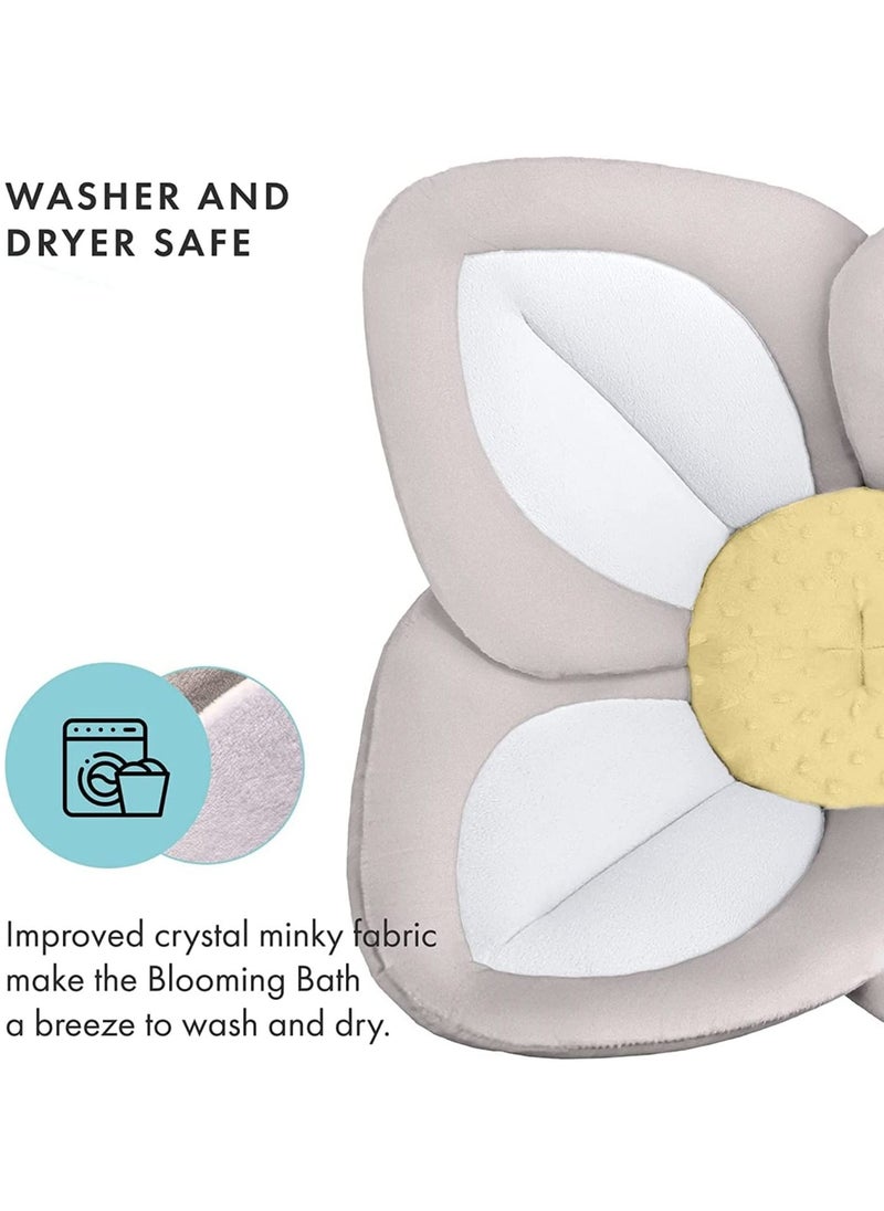 TYCOM Organic Baby Bath Flower for Infants Warm and Cozy Bamboo Flower Bath Baby Blooming Baby Bath Flower Fits Bathtub Sink Tub Supports Newborns Lotus Flower Baby Bath Mat and Travel Bag  - Image 4