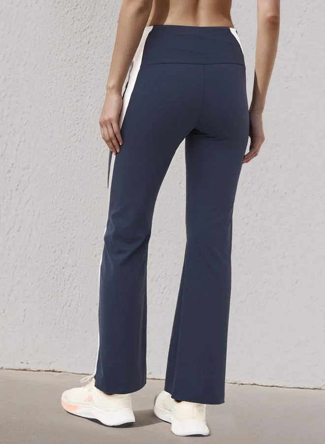 Splash Active  Colourblock Flared Leggings for Women | Best Price UAE